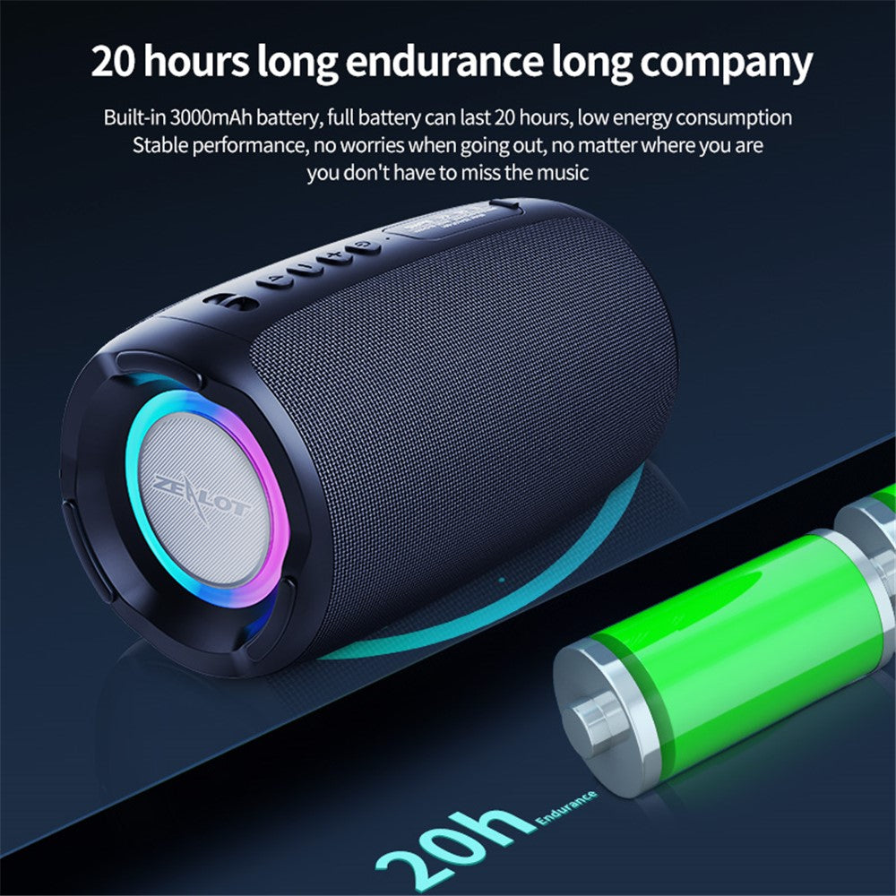 ZEALOT S61 Portable Wireless Speaker Outdoor Bluetooth-compatible Calling Stereo Music Subwoofer