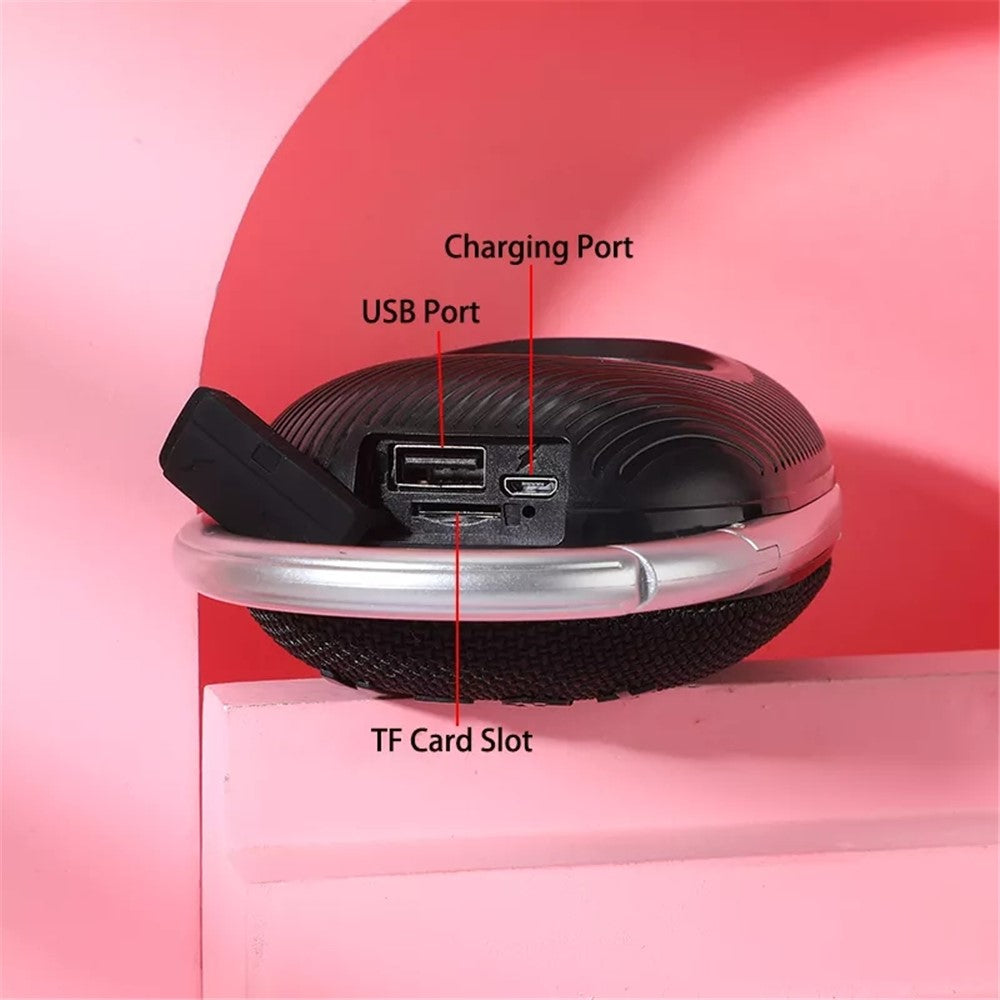 T&G TG321 TWS Portable Wireless Speakers Outdoor Mini Music Box LED Light Subwoofer Loudspeaker Support TF Card