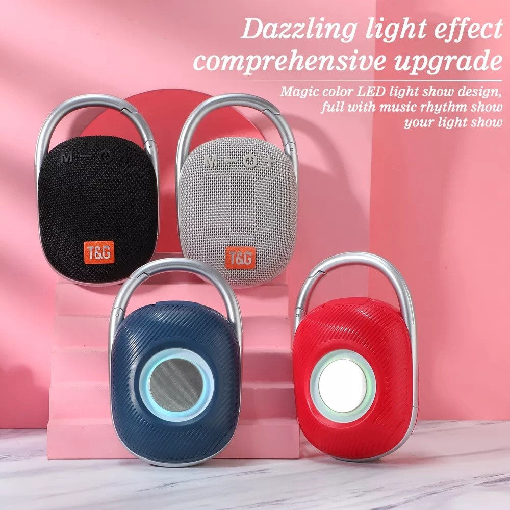 T&G TG321 TWS Portable Wireless Speakers Outdoor Mini Music Box LED Light Subwoofer Loudspeaker Support TF Card