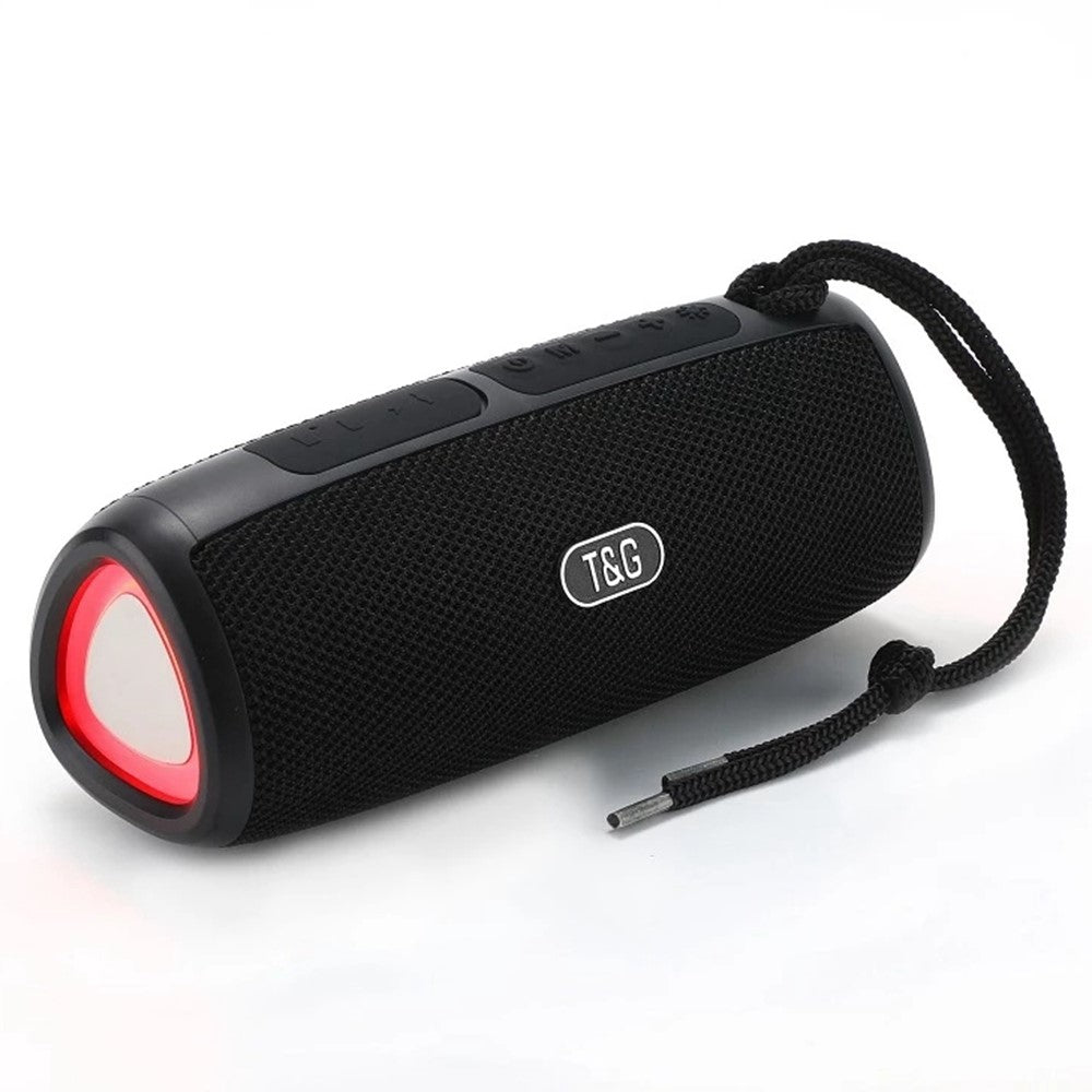 T&G TG344 Portable Bluetooth-compatible Speaker with LED Light TWS Soundbar Wireless Hi-Fi Audio System Subwoofer