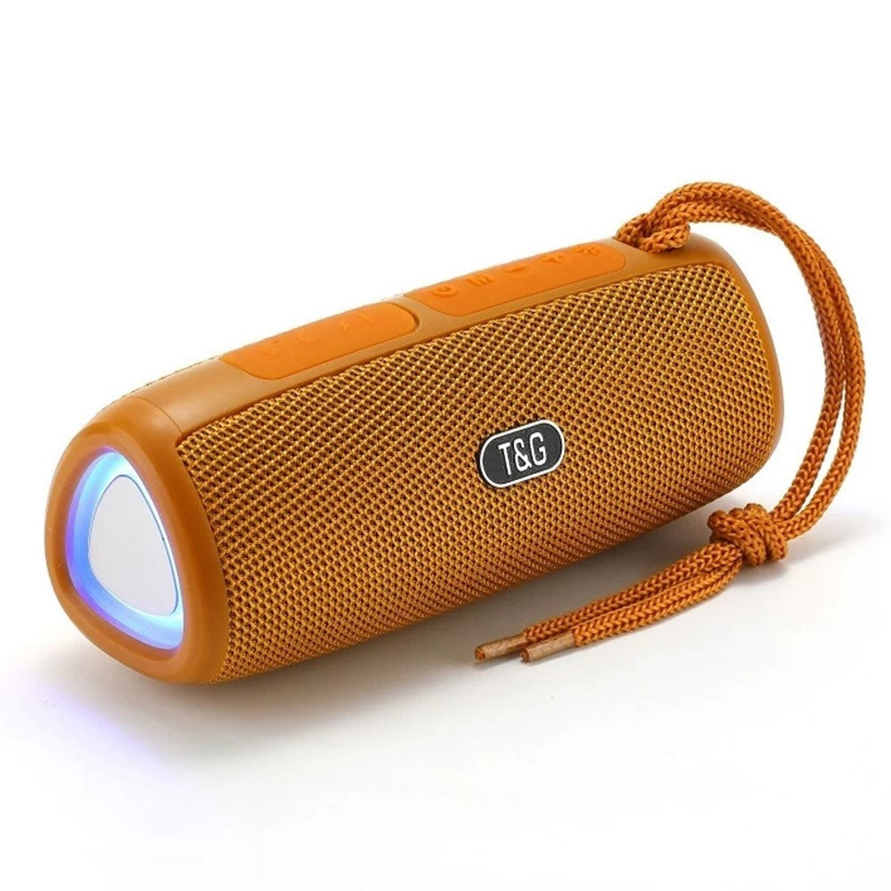 T&G TG344 Portable Bluetooth-compatible Speaker with LED Light TWS Soundbar Wireless Hi-Fi Audio System Subwoofer