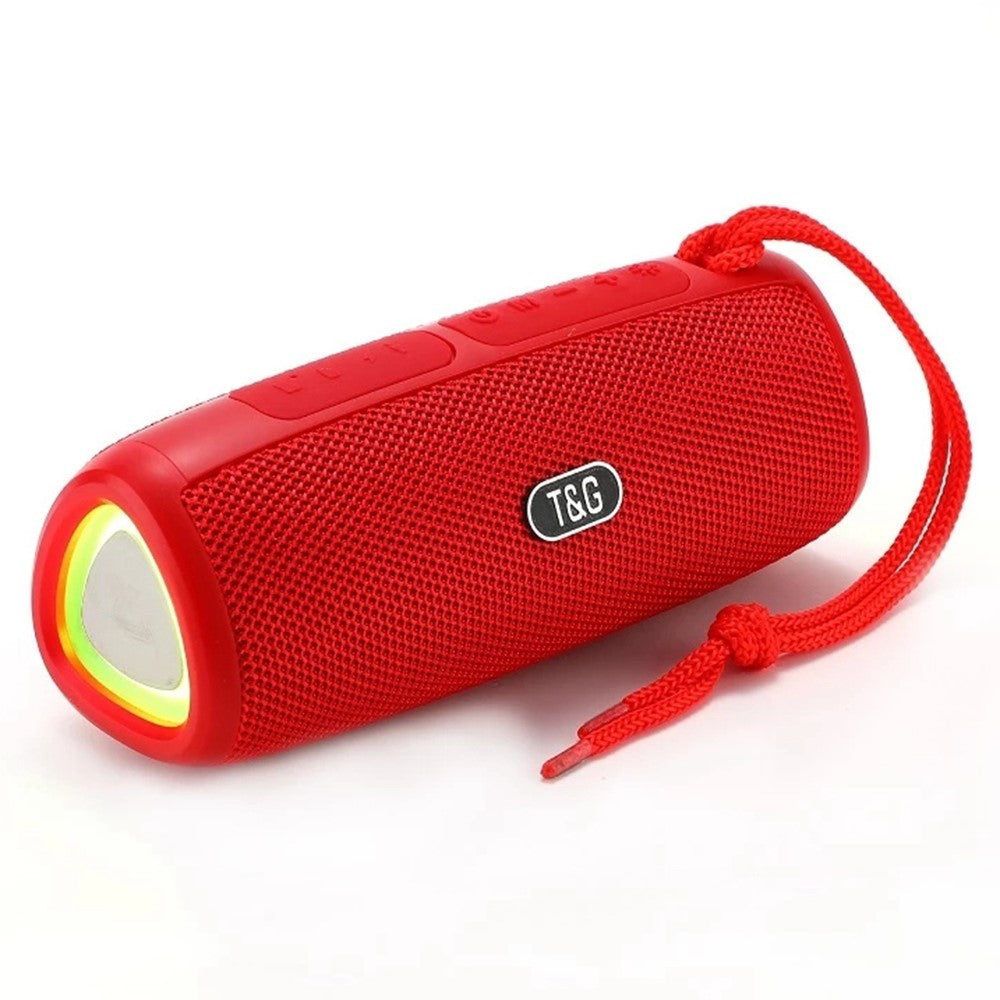 T&G TG344 Portable Bluetooth-compatible Speaker with LED Light TWS Soundbar Wireless Hi-Fi Audio System Subwoofer