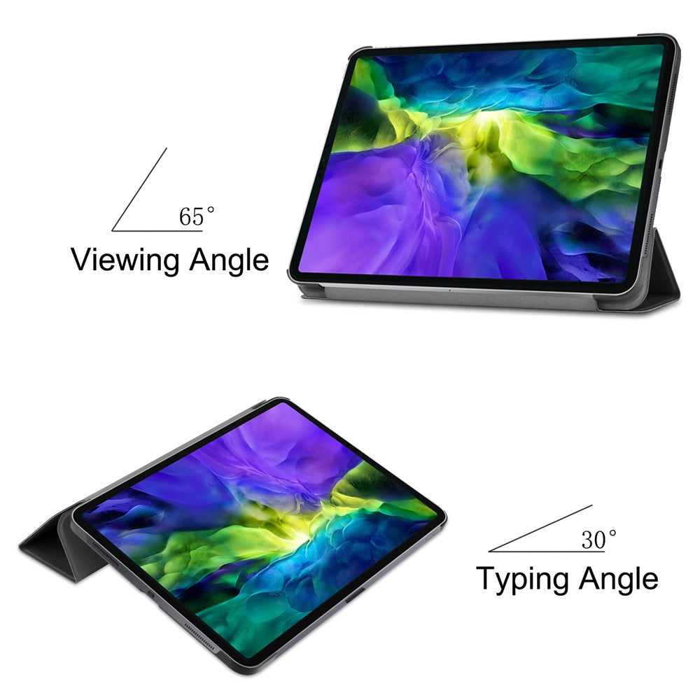 PU Leather Cover for iPad Pro 11-inch (2022)/(2021)/(2020)/(2018) Tri-fold Stand Smart Case