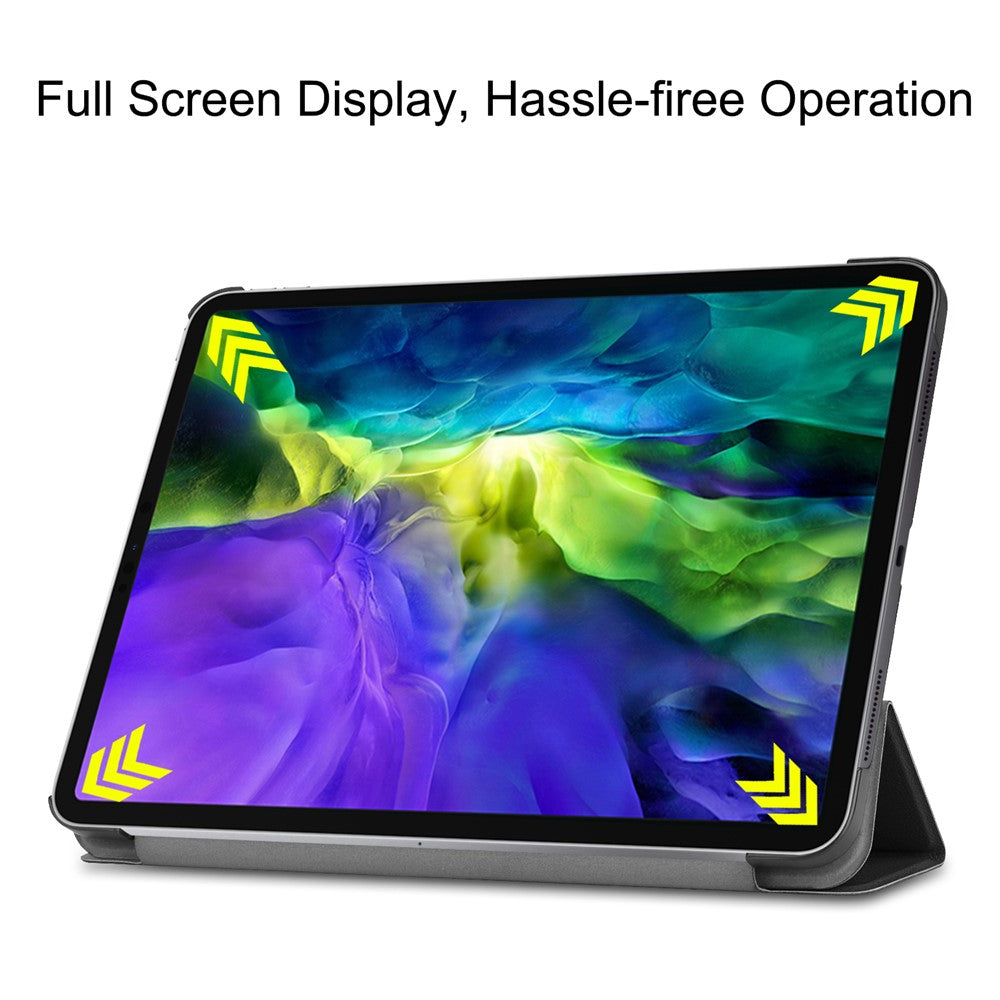 PU Leather Cover for iPad Pro 11-inch (2022)/(2021)/(2020)/(2018) Tri-fold Stand Smart Case