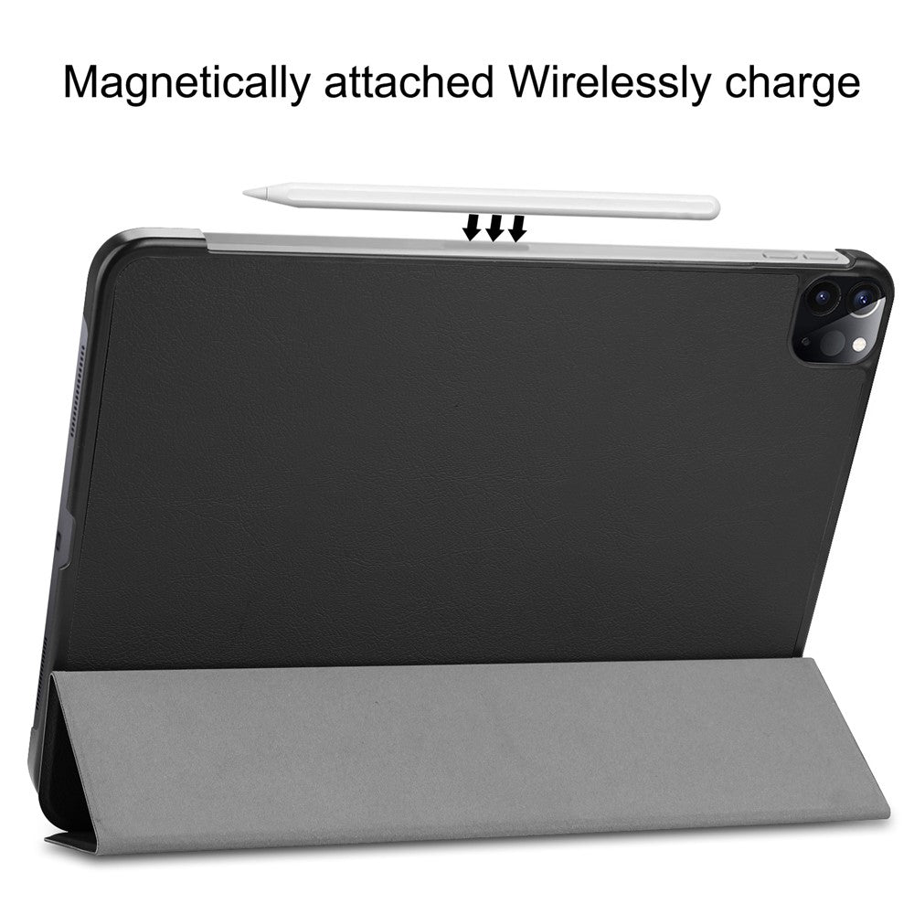 PU Leather Cover for iPad Pro 11-inch (2022)/(2021)/(2020)/(2018) Tri-fold Stand Smart Case