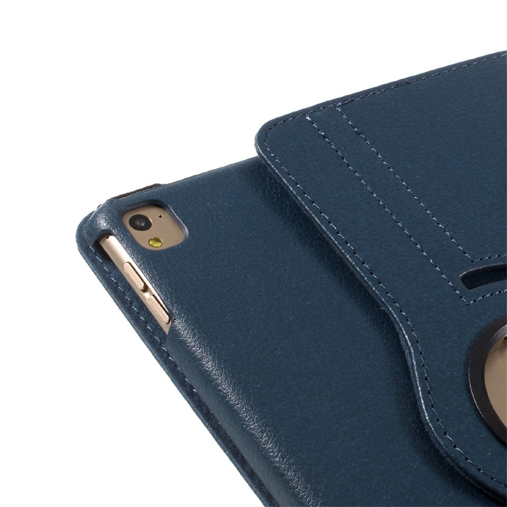 Litchi Skin Full Rotary Leather Stand Shell for iPad Pro 9.7 inch