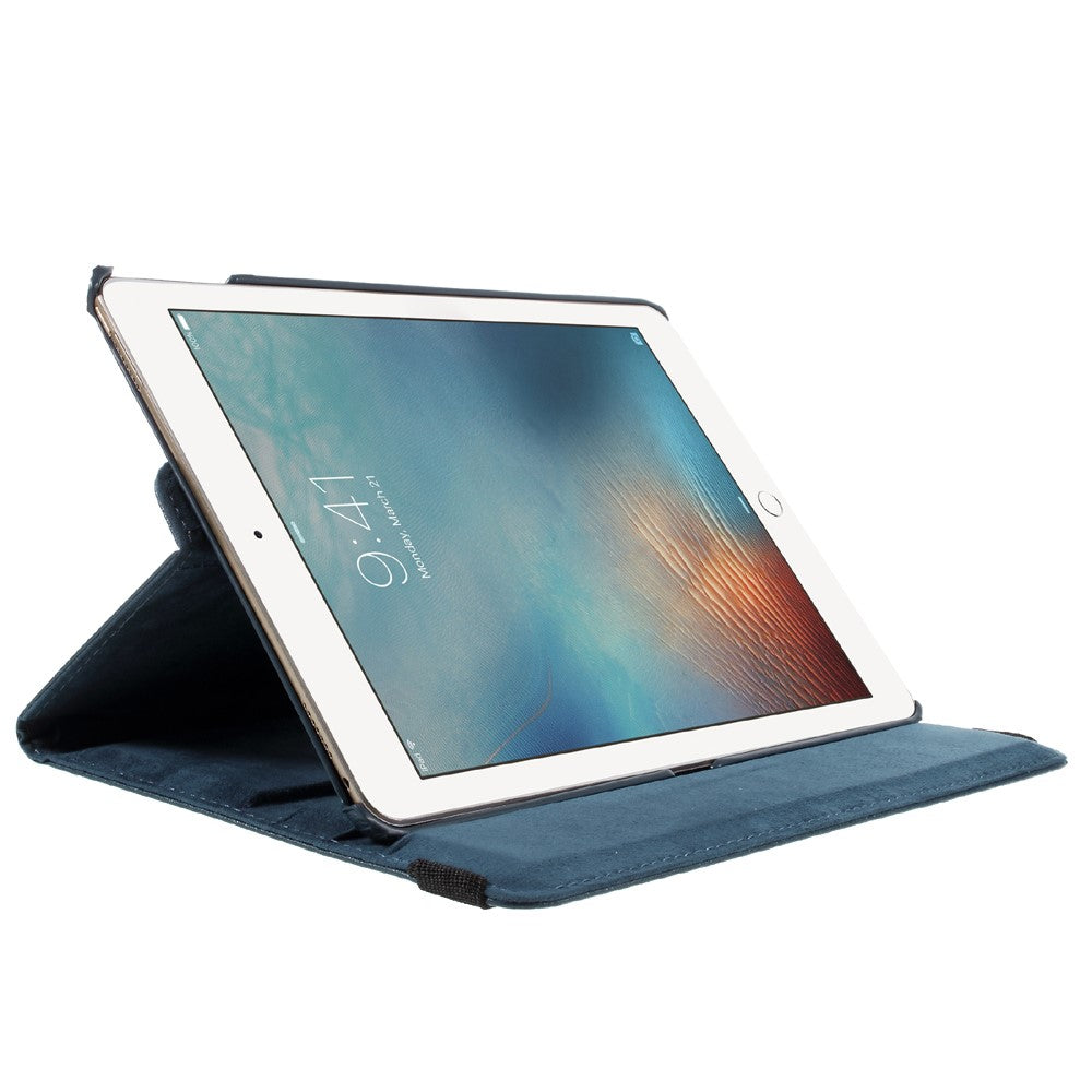 Litchi Skin Full Rotary Leather Stand Shell for iPad Pro 9.7 inch