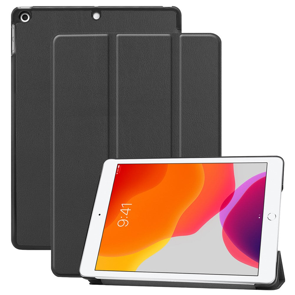 Tri-Fold Stand Tablet Cover for iPad 10.2 (2021) / (2020) / (2019) PU Leather Protective Smart Case with Auto Sleep / Wake
