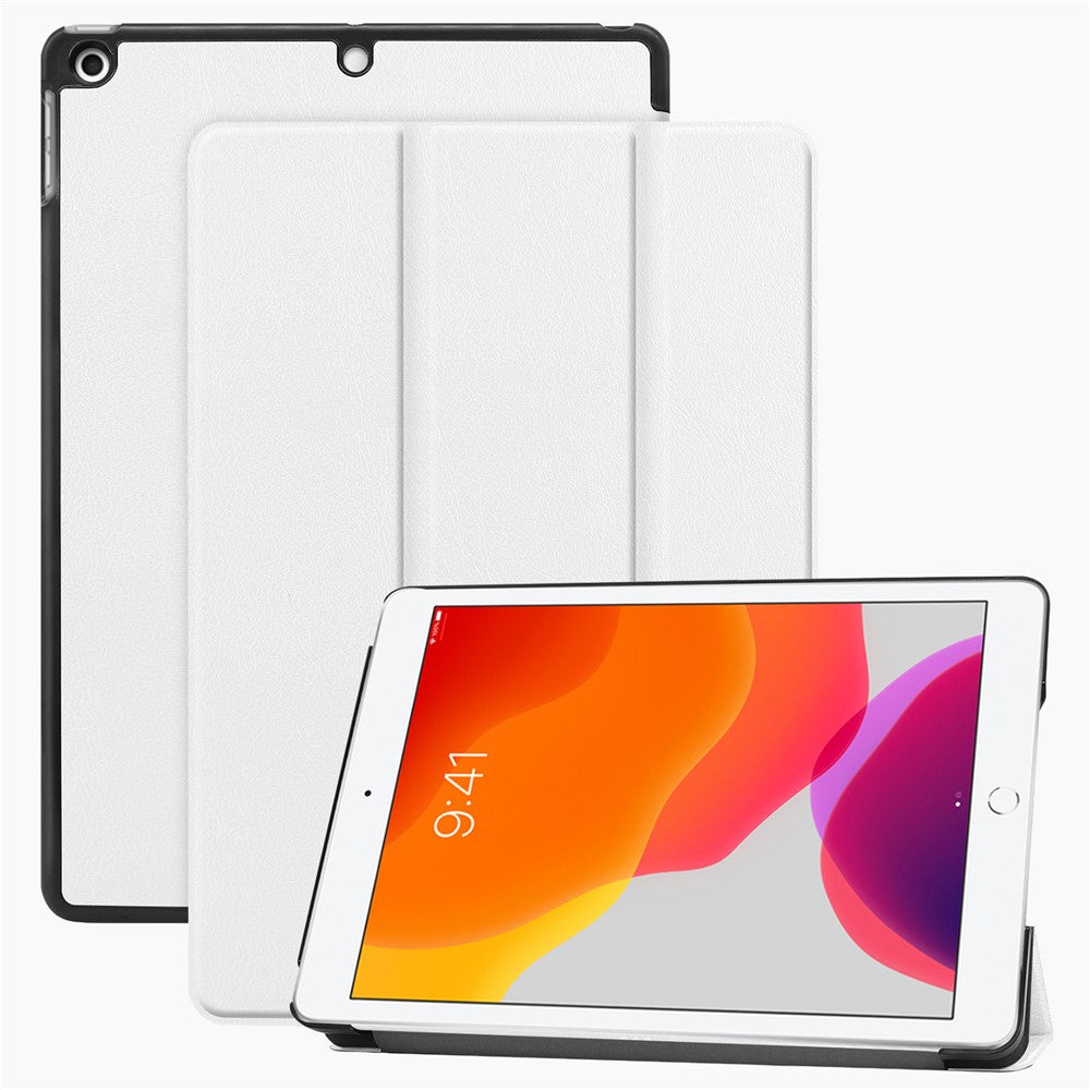 Tri-Fold Stand Tablet Cover for iPad 10.2 (2021) / (2020) / (2019) PU Leather Protective Smart Case with Auto Sleep / Wake