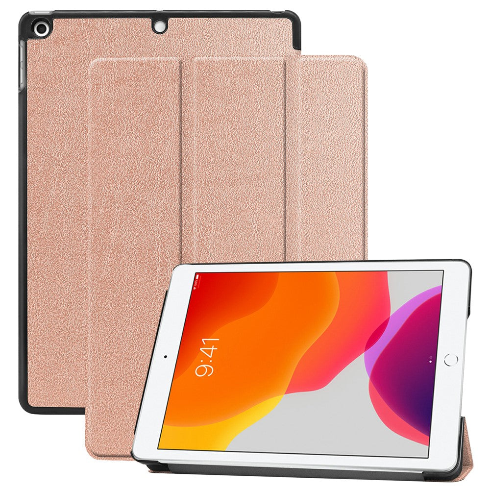 Tri-Fold Stand Tablet Cover for iPad 10.2 (2021) / (2020) / (2019) PU Leather Protective Smart Case with Auto Sleep / Wake