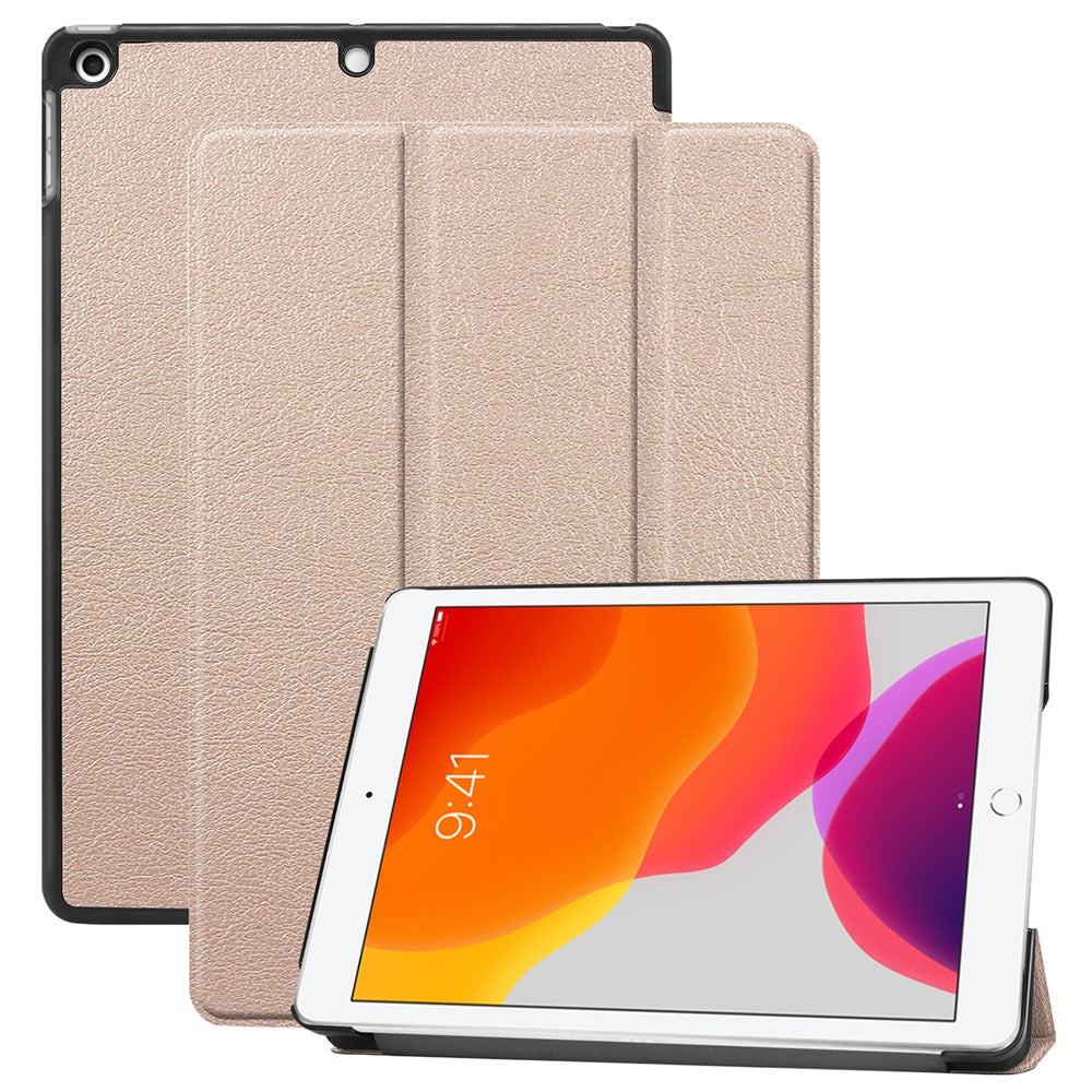 Tri-Fold Stand Tablet Cover for iPad 10.2 (2021) / (2020) / (2019) PU Leather Protective Smart Case with Auto Sleep / Wake