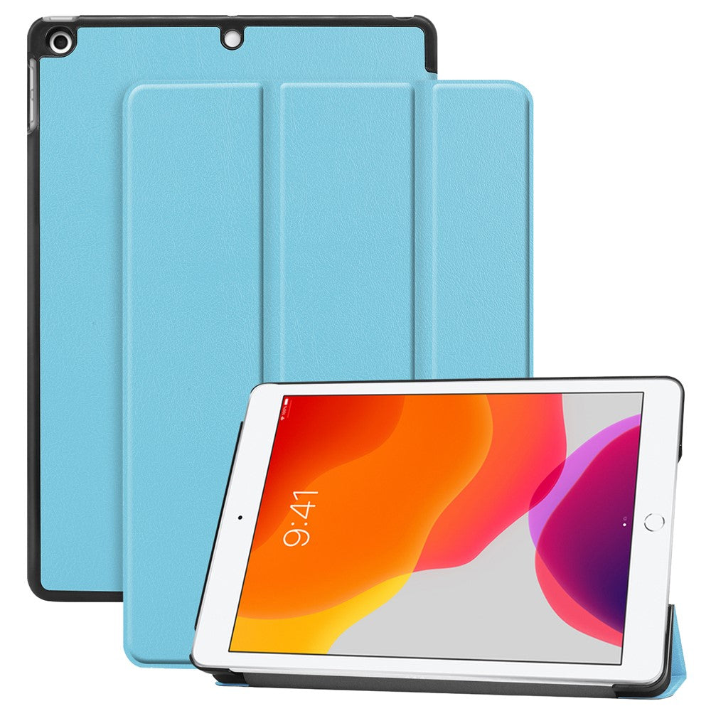 Tri-Fold Stand Tablet Cover for iPad 10.2 (2021) / (2020) / (2019) PU Leather Protective Smart Case with Auto Sleep / Wake