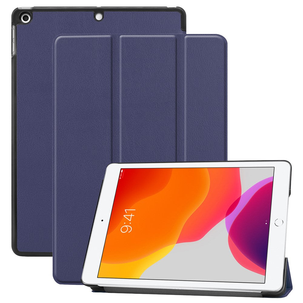 Tri-Fold Stand Tablet Cover for iPad 10.2 (2021) / (2020) / (2019) PU Leather Protective Smart Case with Auto Sleep / Wake