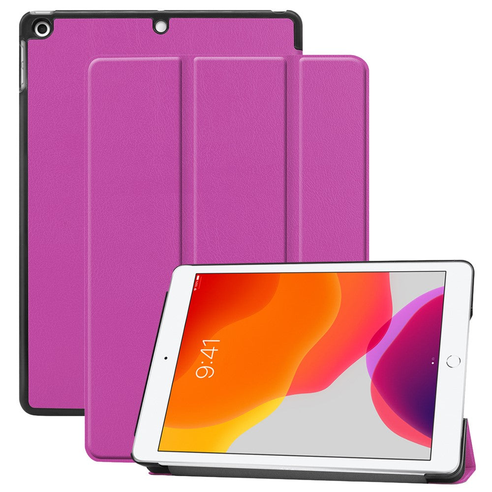 Tri-Fold Stand Tablet Cover for iPad 10.2 (2021) / (2020) / (2019) PU Leather Protective Smart Case with Auto Sleep / Wake