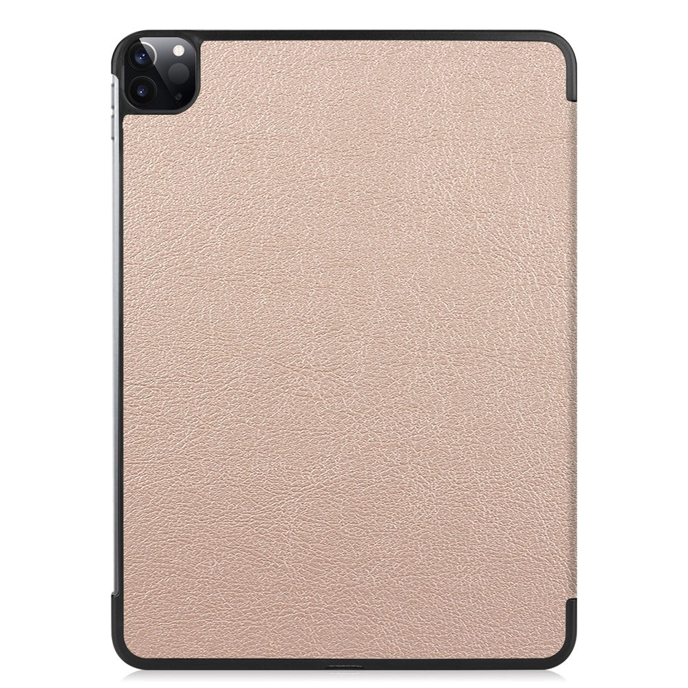 PU Leather Stable Tri-Fold Stand Cover Hard Back Shell with Auto Sleep / Wake for iPad Pro 11-inch (2022) / (2021) / (2020) / (2018)