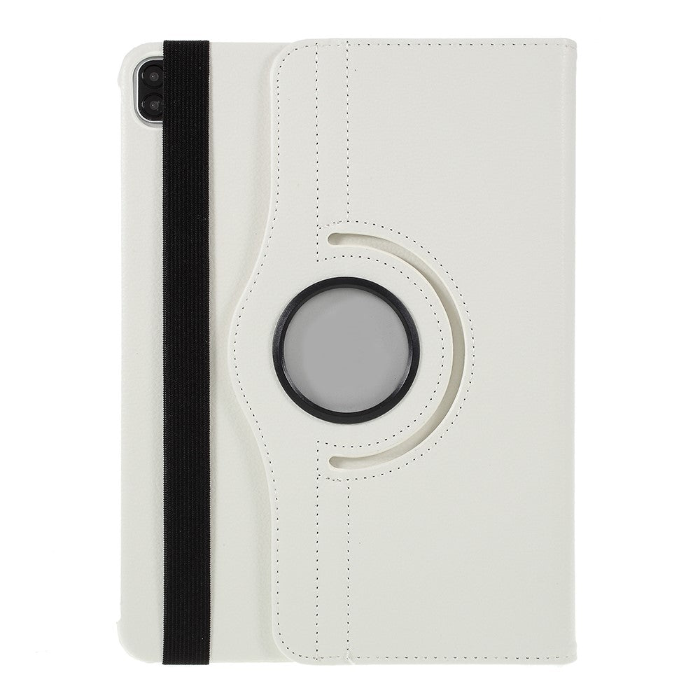 Litchi Skin Leather Case Cover with 360 Rotating Stand for iPad Pro 12.9 (2022) (2021) (2020) (2018)