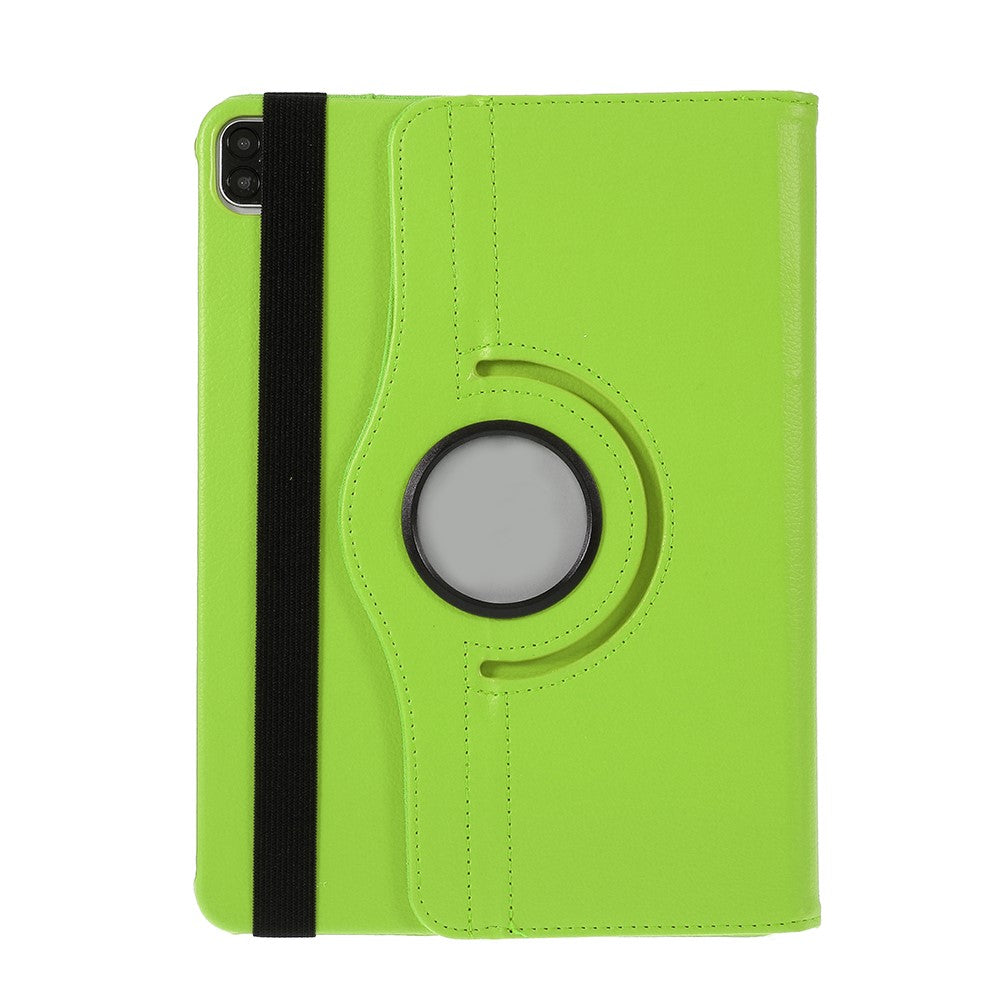 Litchi Skin Leather Case Cover with 360 Rotating Stand for iPad Pro 12.9 (2022) (2021) (2020) (2018)