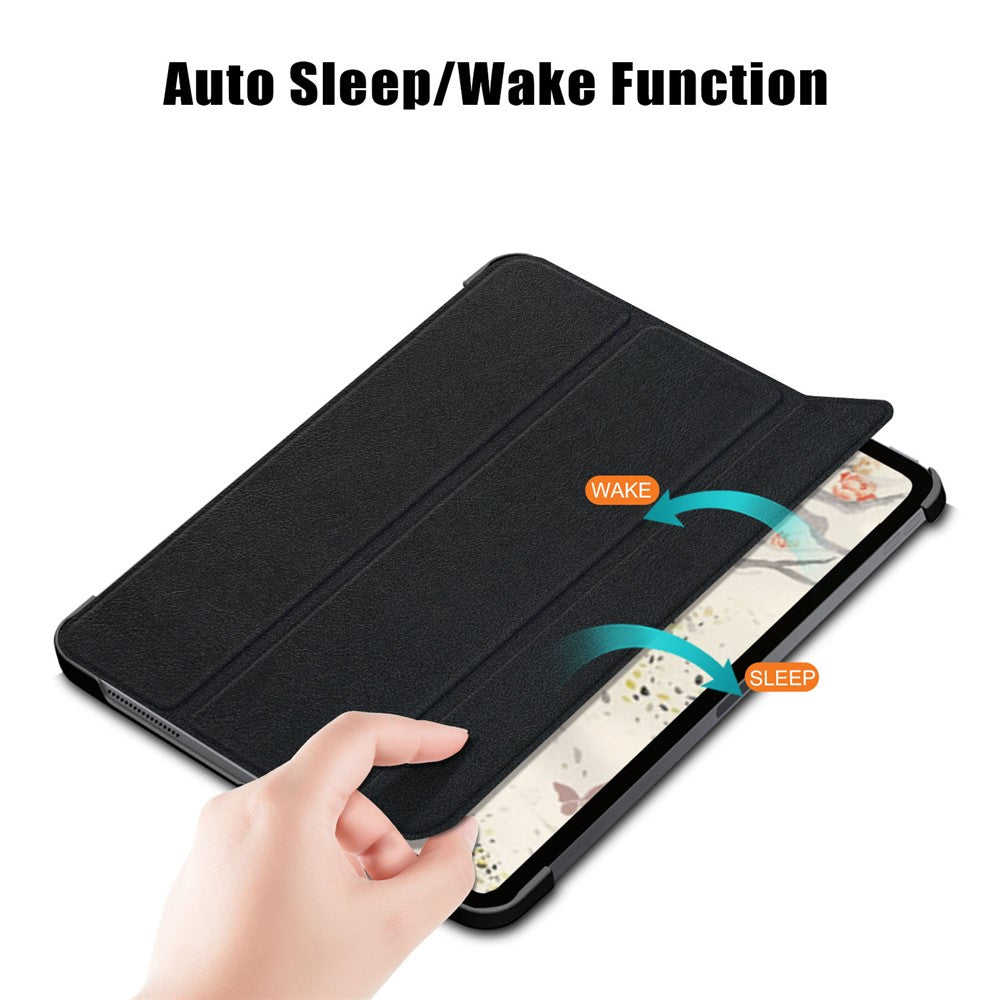 PU Leather Cover for iPad Air 11 (2026) / (2025) / (2024) / Air (2020) / Air (2022) Tri-Fold Stand Folio Tablet Case