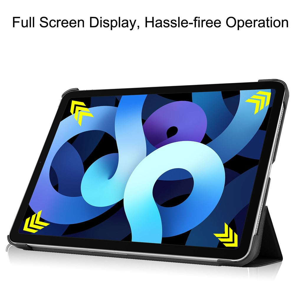 Litch Skin PU Leather Tri-Fold Stand Tablet Case for iPad Air 11 (2026) / (2025) / (2024) / Air (2022) / (2020)