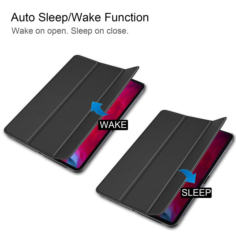 Stable Tri-fold Stand Auto Sleep/Wake Leather Stand Case for iPad Pro 11-inch (2021)
