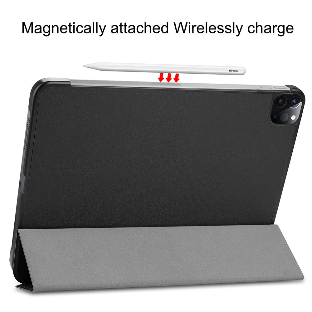 Stable Tri-fold Stand Auto Sleep/Wake Leather Stand Case for iPad Pro 11-inch (2021)