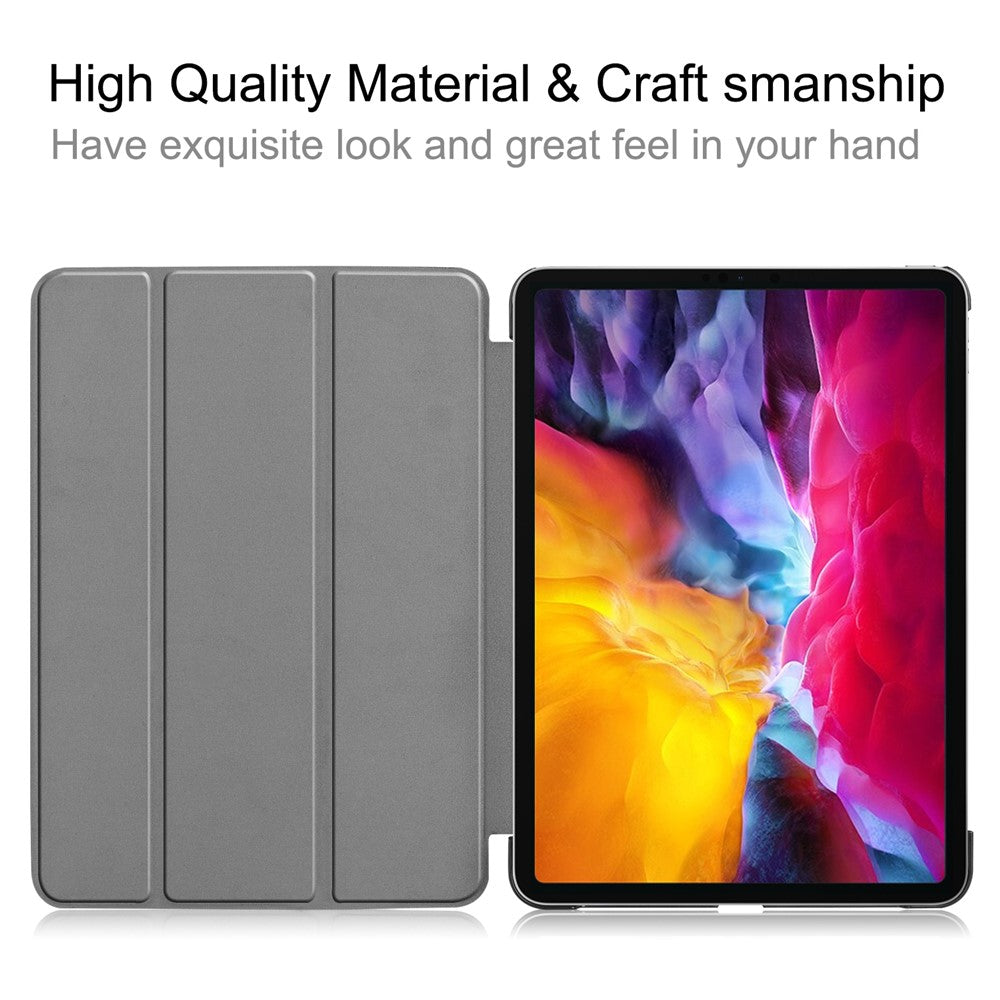 Stable Tri-fold Stand Auto Sleep/Wake Leather Stand Case for iPad Pro 11-inch (2021)