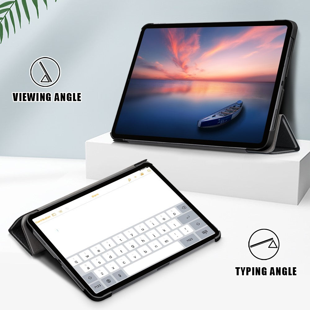 Tablet PU Leather Case Tri-fold Stand Case for iPad Pro 11-inch (2021) / (2020) / (2022) / Air (2020) / Air (2022)