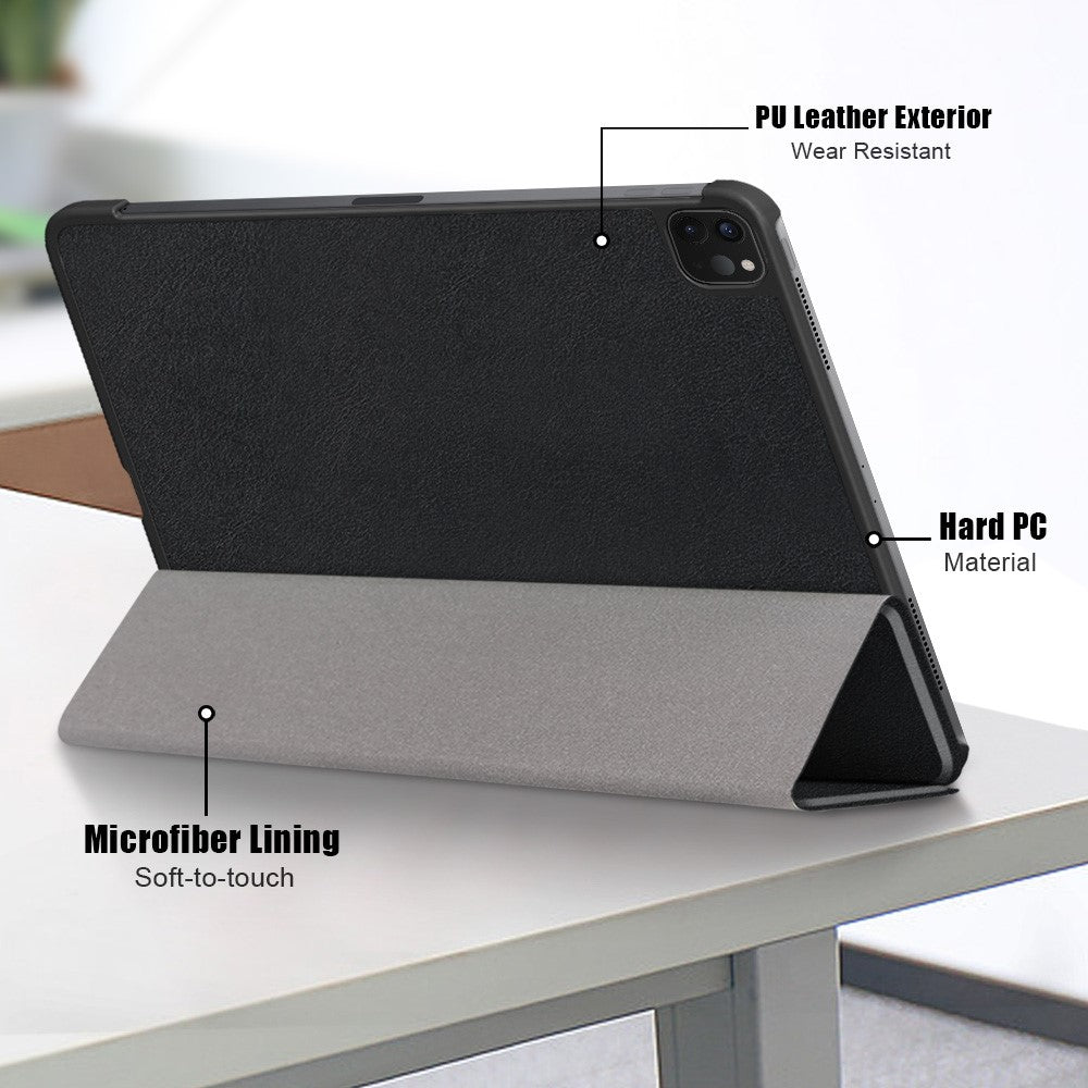 Tablet PU Leather Case Tri-fold Stand Case for iPad Pro 11-inch (2021) / (2020) / (2022) / Air (2020) / Air (2022)