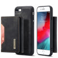 DG.MING M2 Series Multi-Function Magnetic Detachable Wallet Kickstand Flip Hybrid Case Cover for iPhone 7 4.7 inch/8 4.7 inch/SE (2020)/SE (2022)