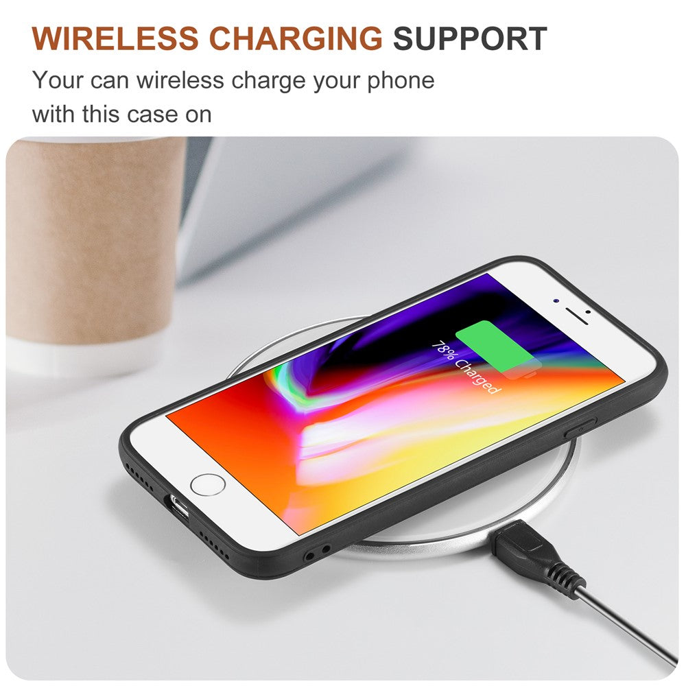 DG.MING M2 Series Multi-Function Magnetic Detachable Wallet Kickstand Flip Hybrid Case Cover for iPhone 7 4.7 inch/8 4.7 inch/SE (2020)/SE (2022)