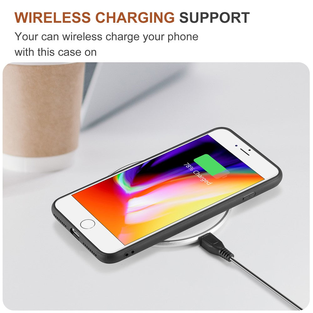 DG.MING M2 Series Detachable Wallet Leather Case Kickstand Magnetic Cover Compatible with Wireless Charging for iPhone 7 Plus 5.5 inch / 8 Plus 5.5 inch