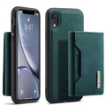 DG.MING M2 Series Detachable 2 in 1 Magnetic Wallet Design Phone Hybrid Case Shell with Kickstand for iPhone XR 6.1 inch