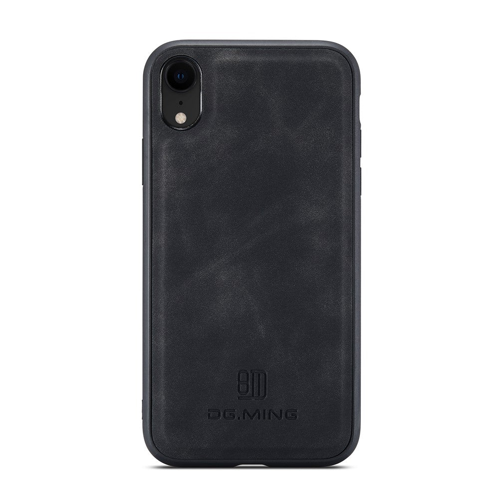 DG.MING M2 Series Detachable 2 in 1 Magnetic Wallet Design Phone Hybrid Case Shell with Kickstand for iPhone XR 6.1 inch
