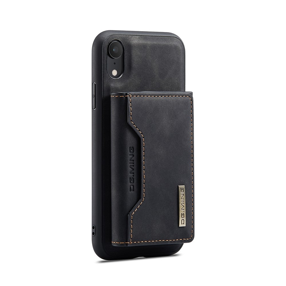 DG.MING M2 Series Detachable 2 in 1 Magnetic Wallet Design Phone Hybrid Case Shell with Kickstand for iPhone XR 6.1 inch