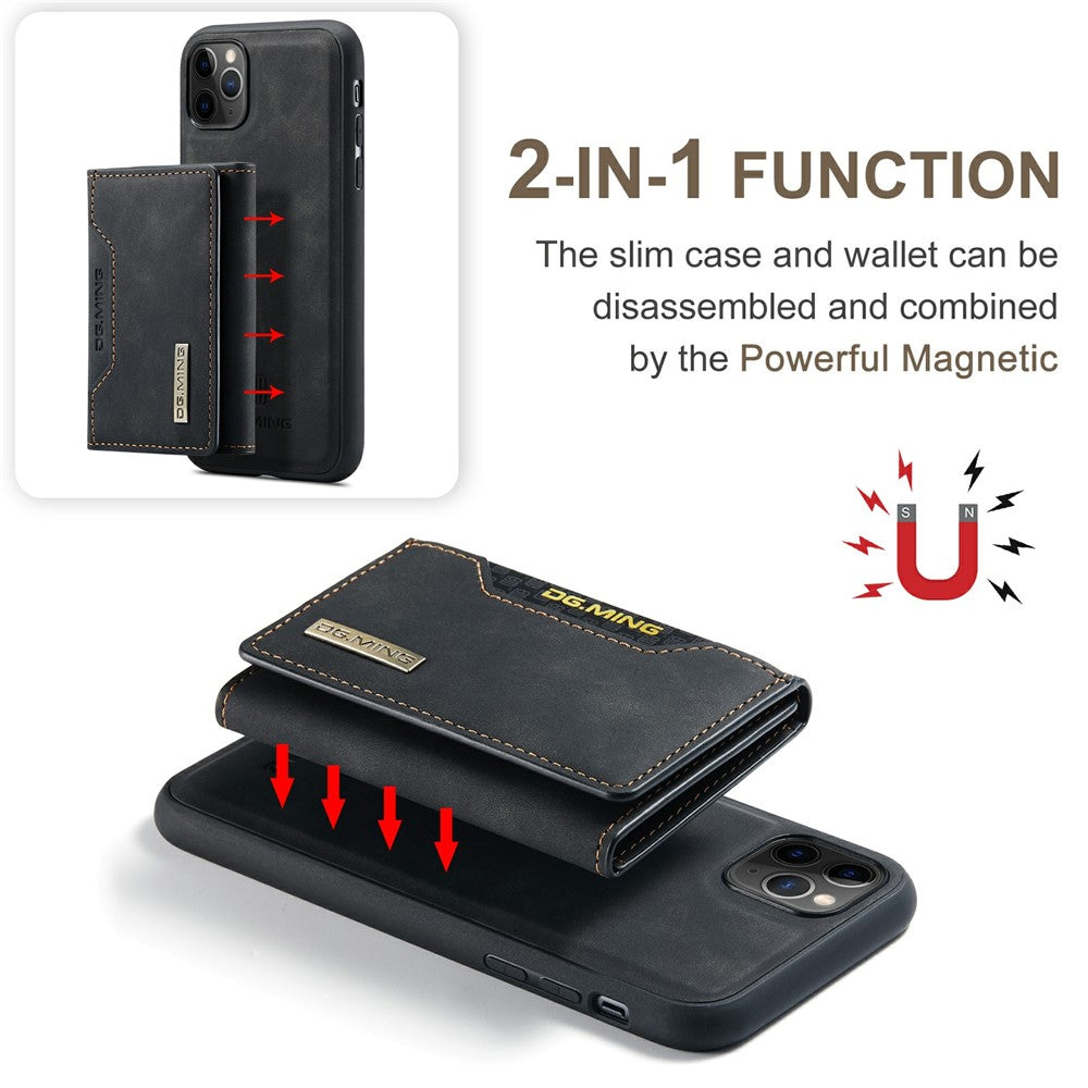 DG.MING M2 Series Detachable Wallet 2-in-1 Wireless Charging All-Inclusive Hybrid Case for iPhone 11 Pro Max 6.5 inch
