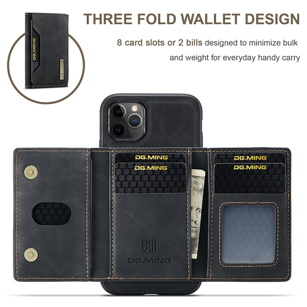 DG.MING M2 Series Detachable Wallet 2-in-1 Wireless Charging All-Inclusive Hybrid Case for iPhone 11 Pro Max 6.5 inch