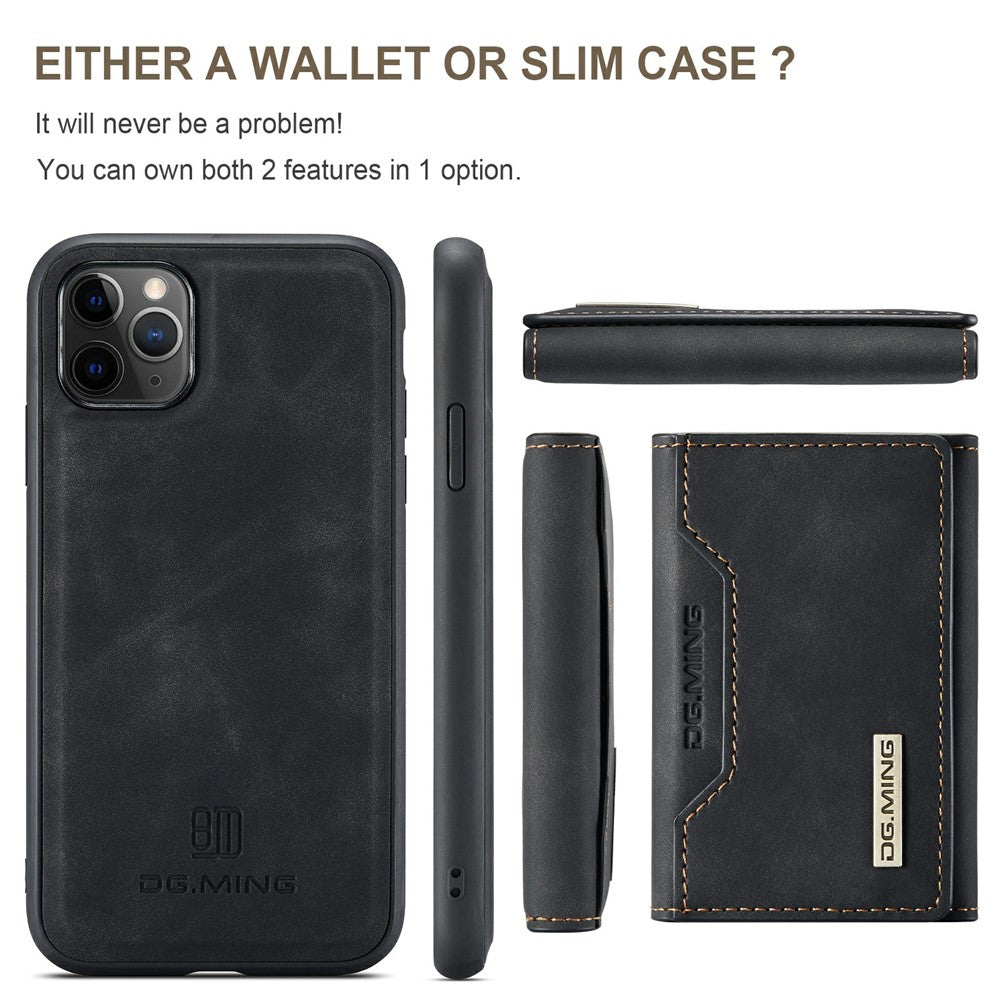 DG.MING M2 Series Anti-Fall Magnetic Wallet All-Inclusive Hybrid Case for iPhone 11 Pro 5.8 inch