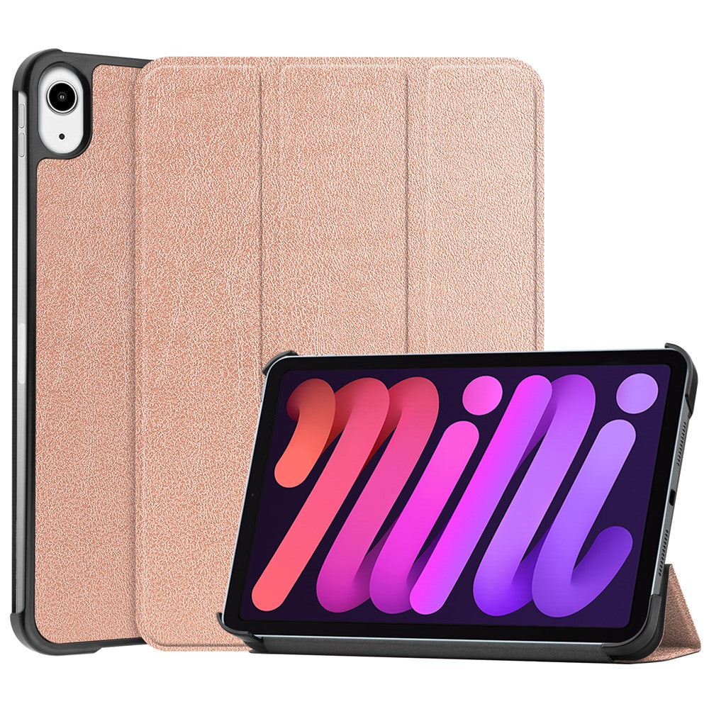 Tri-Fold Stand PU Leather Smart Tablet Protective Cover Tablet Case for iPad mini (2024) / mini (2021)