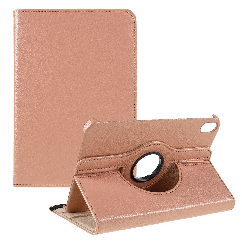 360 Degree Swiveling Stand Litchi Texture Leather Tablet Case Cover for iPad mini (2024) / mini (2024) / mini (2021)