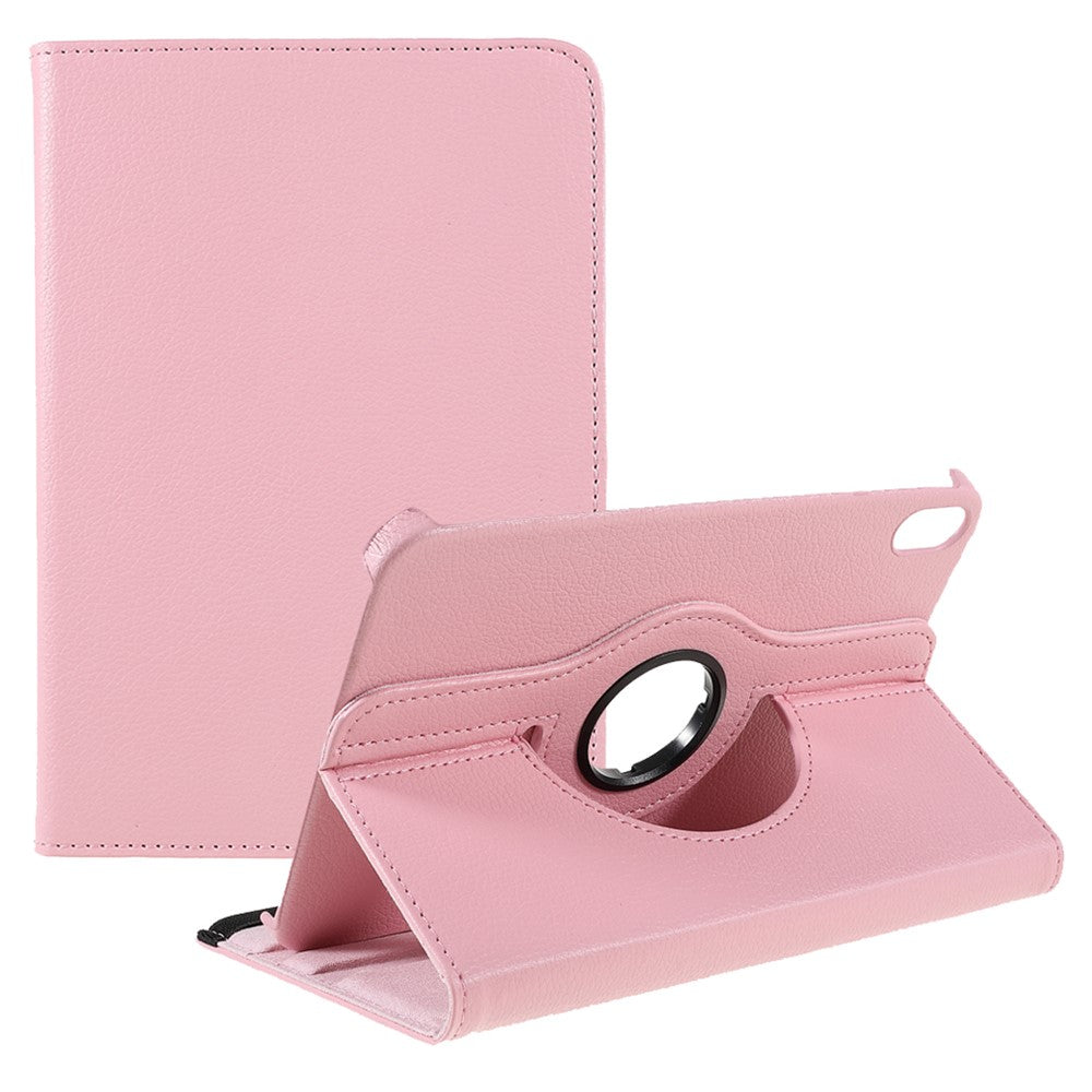 360 Degree Swiveling Stand Litchi Texture Leather Tablet Case Cover for iPad mini (2024) / mini (2024) / mini (2021)