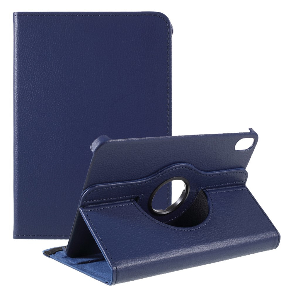 360 Degree Swiveling Stand Litchi Texture Leather Tablet Case Cover for iPad mini (2024) / mini (2024) / mini (2021)