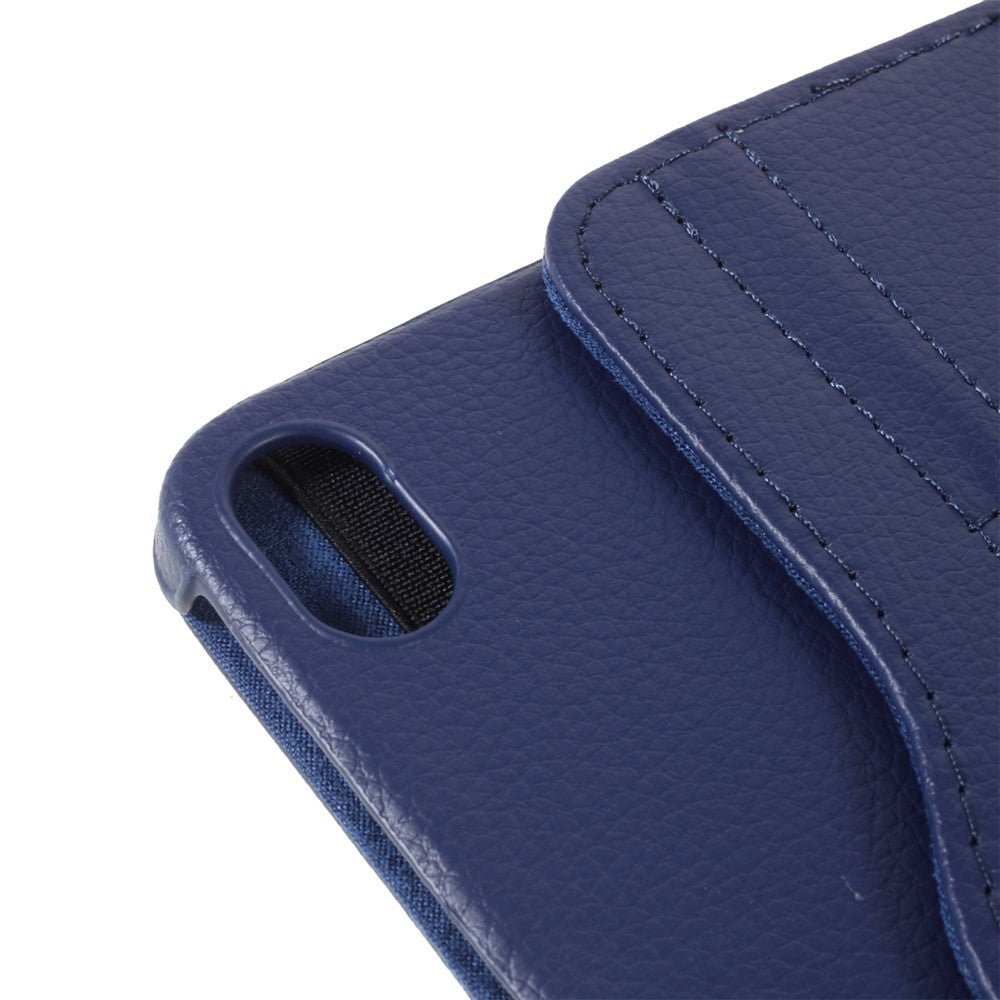360 Degree Swiveling Stand Litchi Texture Leather Tablet Case Cover for iPad mini (2024) / mini (2024) / mini (2021)
