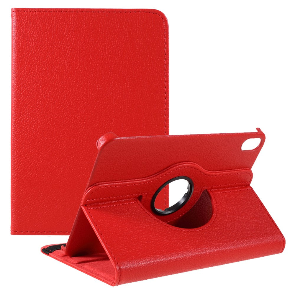 360 Degree Swiveling Stand Litchi Texture Leather Tablet Case Cover for iPad mini (2024) / mini (2024) / mini (2021)