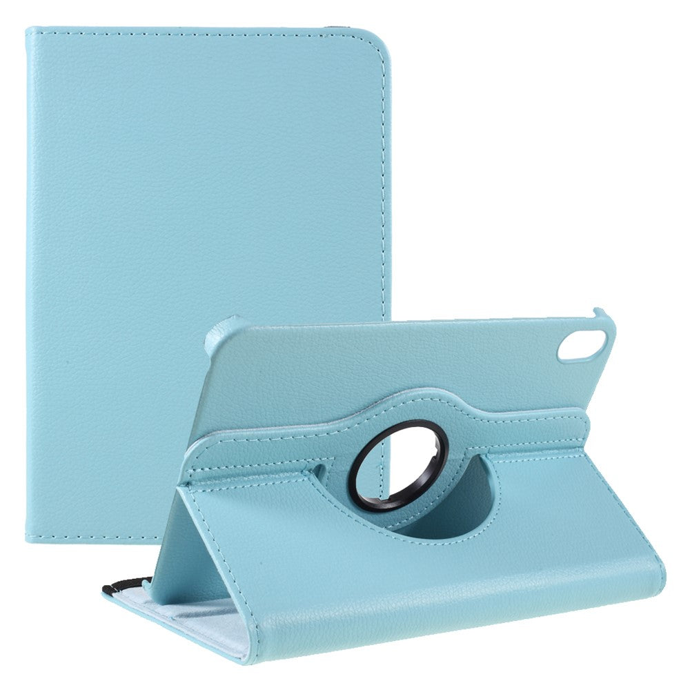 360 Degree Swiveling Stand Litchi Texture Leather Tablet Case Cover for iPad mini (2024) / mini (2024) / mini (2021)