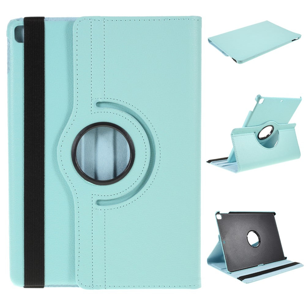 Leather Cover for iPad Air 10.5 (2019)/Pro 10.5 (2017)/iPad 10.2 (2021)/(2020)/(2019) Litchi Texture Rotary Stand Tablet Case