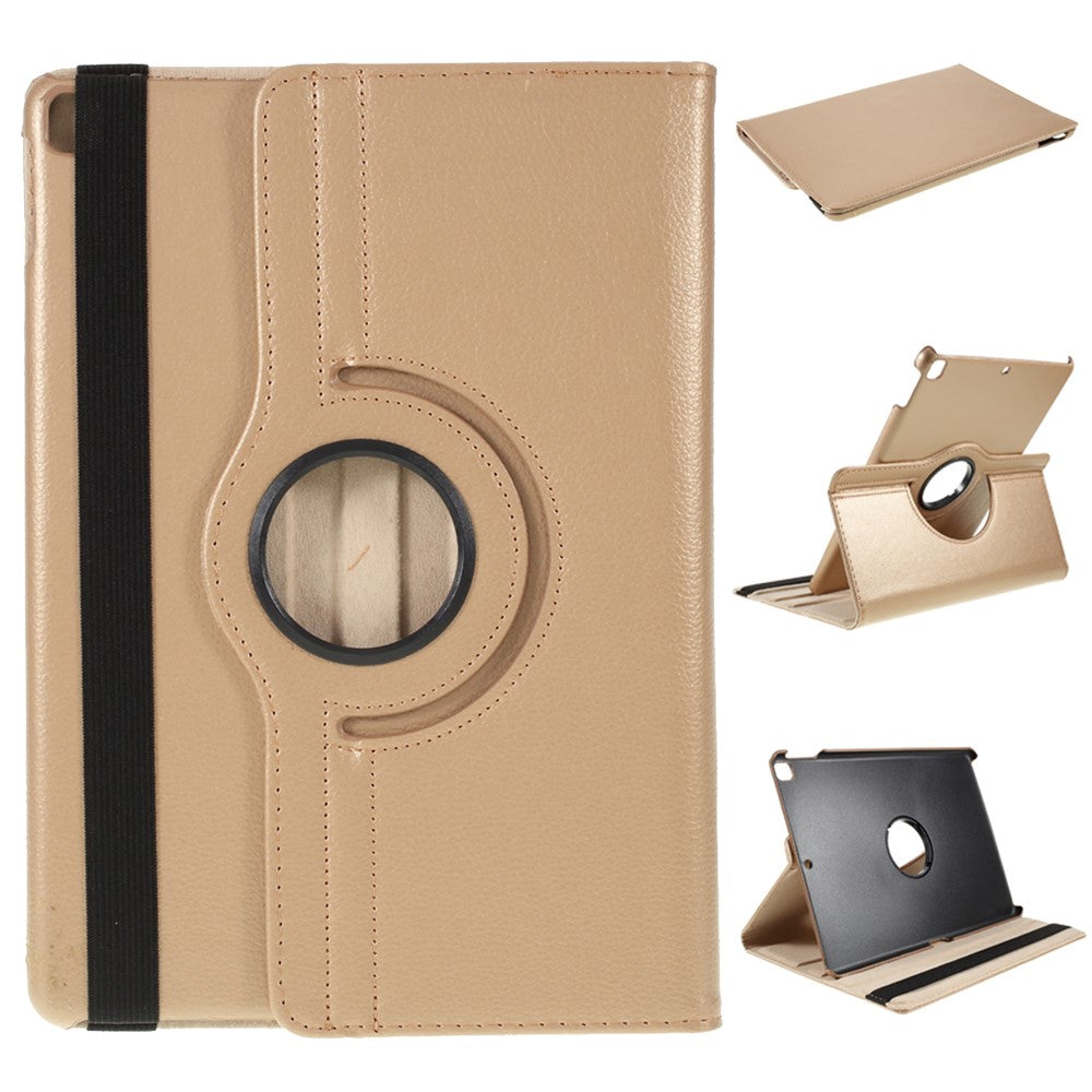 Leather Cover for iPad Air 10.5 (2019)/Pro 10.5 (2017)/iPad 10.2 (2021)/(2020)/(2019) Litchi Texture Rotary Stand Tablet Case