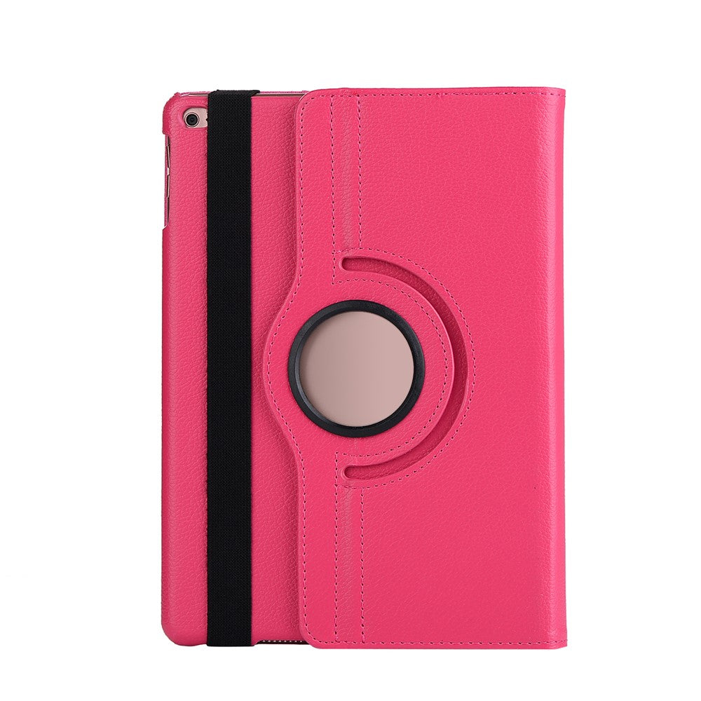 For iPad 9.7 (2018)/(2017) Litchi Texture 360 Degree Rotary Stand Smart Leather Tablet Case