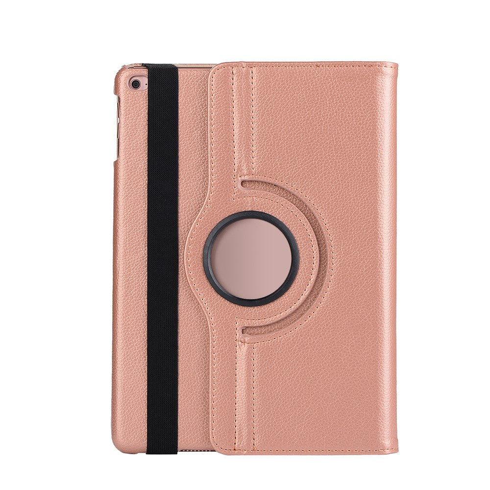For iPad 9.7 (2018)/(2017) Litchi Texture 360 Degree Rotary Stand Smart Leather Tablet Case