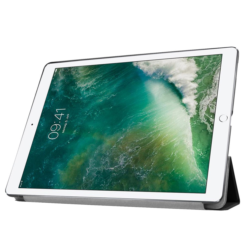 For iPad Pro 12.9 (2017) PU Leather Ultra Thin Tri-fold Stand Auto Sleep/Wake Tablet Cover