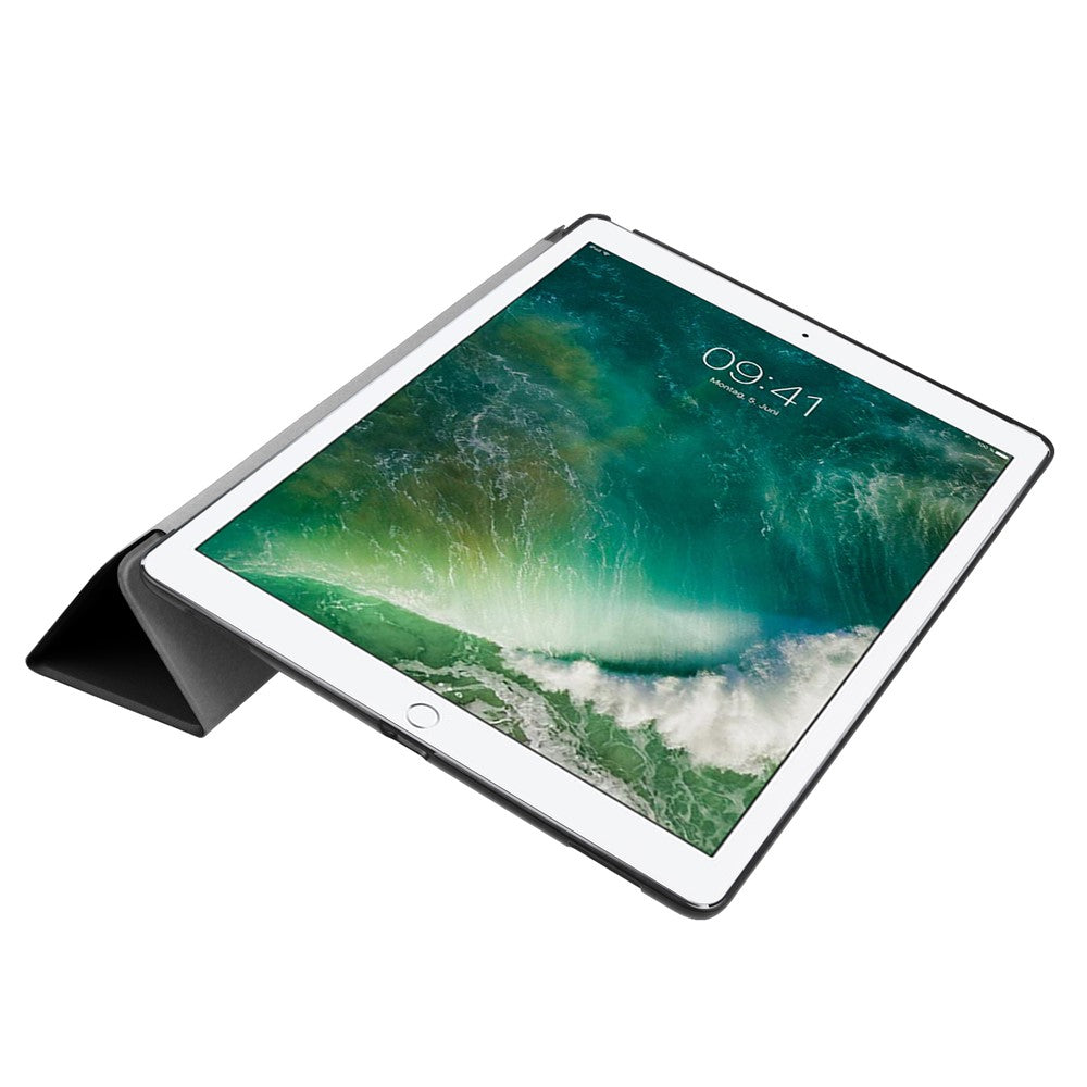 For iPad Pro 12.9 (2017) PU Leather Ultra Thin Tri-fold Stand Auto Sleep/Wake Tablet Cover